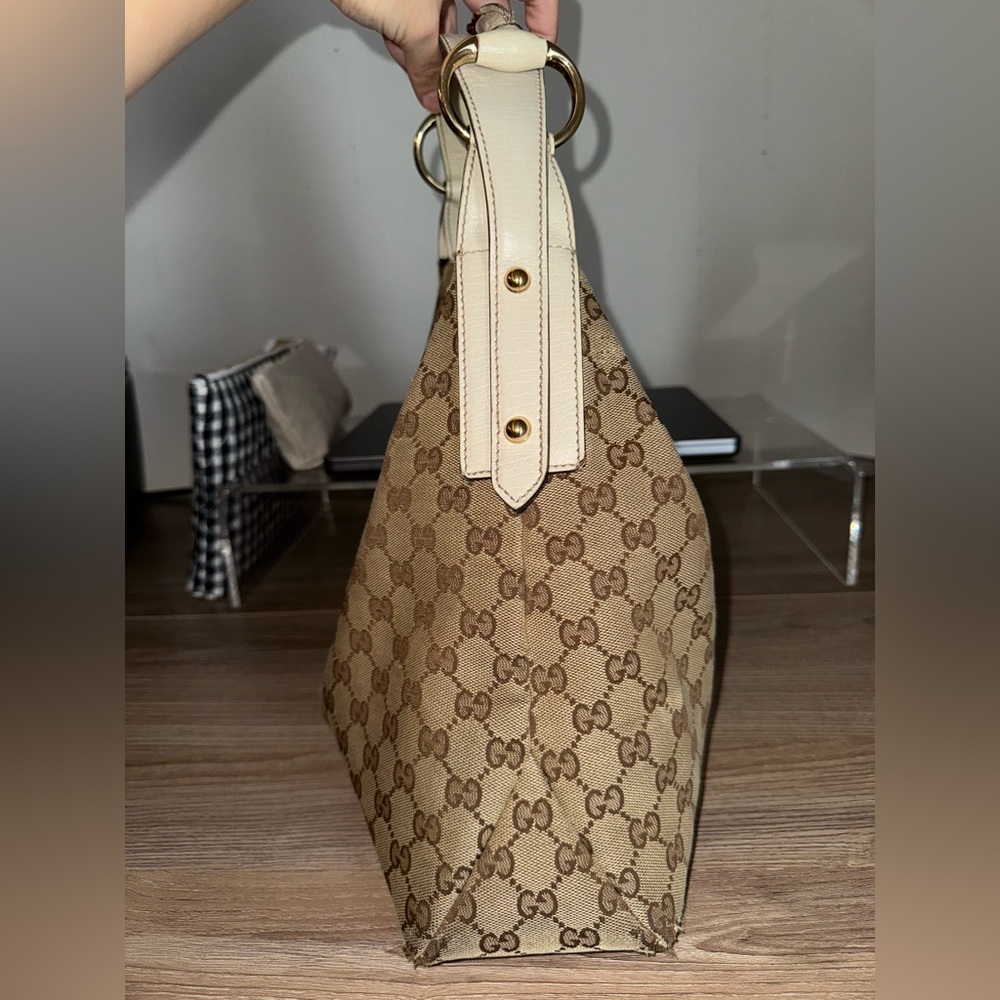 Gucci canvas hobo bag medium - Picture 6 of 9